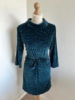King Louie maat XL blauwe panter velvet Dita dress 2556