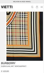 Nieuw!! Burberry zijden sjaal 90x90, Ophalen of Verzenden, Nieuw, Maat 46/48 (XL) of groter, Sjaal