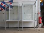 vitrine kast met 2 deuren, 2 stuks (prijs is p/st), Ophalen, Gebruikt, 200 cm of meer, 50 tot 100 cm