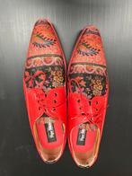 Pepe-Milan Herenschoenen - Rode Lakleer & Stof - Z.g.a.n., Kleding | Heren, Schoenen, Ophalen of Verzenden, Zo goed als nieuw