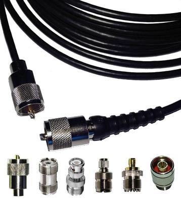 Complete 27Mc antennekabels RG-58C/U met PL-259 vanaf €6,95  beschikbaar voor biedingen