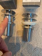 2x Afvoegplug (Hansgrohe), Doe-het-zelf en Verbouw, Buizen en Afvoer, Ophalen of Verzenden, Zo goed als nieuw, Rvs, Minder dan 2 meter