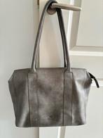 Fred de la Bretoniere leren tas grijs/groen, Ophalen of Verzenden, 13 inch, Zo goed als nieuw, Schoudertas