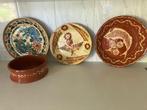 Vintage traditionele aardewerk Korond borden / wandborden, Antiek en Kunst, Ophalen of Verzenden