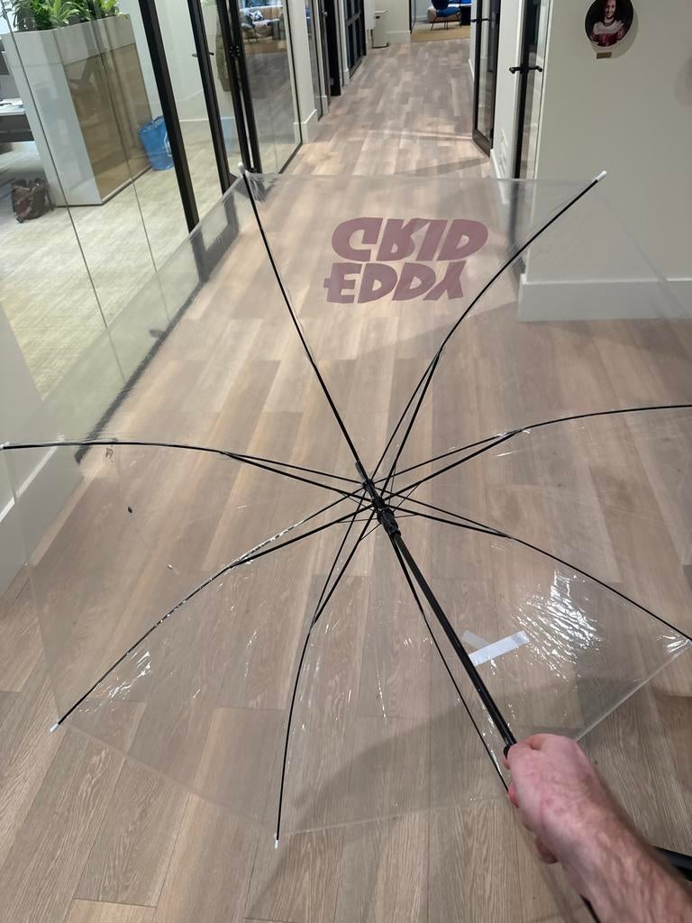 Transparante Paraplu - Nieuwstaat, Ophalen of Verzenden, Transparant, Zo goed als nieuw, Overige kleuren