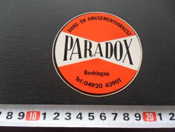 stickers Helmond PARADOX Dans- en amusementsorkest Muziek  beschikbaar voor biedingen