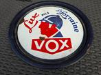 emaille plateau Lux Pils Vox La Lorraine, Verzamelen, Ophalen of Verzenden, Zo goed als nieuw, Reclamebord, Plaat of Schild, Overige merken