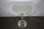 Statafel met glazen blad, Gebruikt, Onbekend, Ophalen of Verzenden, Onbekend