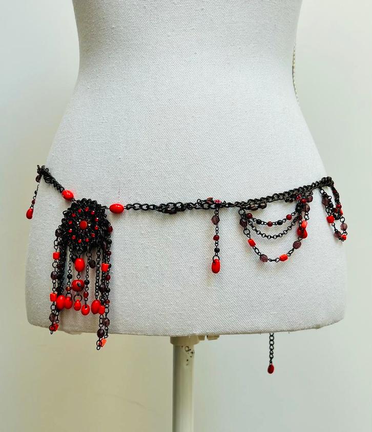 Vintage heupriem - waist chain, Kleding | Dames, Riemen en Ceinturen, Zo goed als nieuw, Heupriem, 100 cm of meer, Overige kleuren