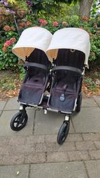 Bugaboo Donkey 3 Twin, zeer compleet, zwart met creme accent, Ophalen, Gebruikt, Kinderwagen of Buggy