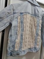 Jeans jas xl damaged met soft teddy Bohème Ibiza jack, Ophalen of Verzenden, Zo goed als nieuw, Maat 46/48 (XL) of groter, Blauw