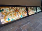 3 grote panelen loodglas, Ophalen of Verzenden