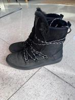 Ecco winter boots 240cm maat 38, Kleding | Dames, Schoenen, Ophalen of Verzenden, Zo goed als nieuw, Zwart