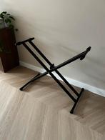 Pianostandaard opklapbare x-poot 5 standen, Ophalen, Zo goed als nieuw, Zwart, Overige typen