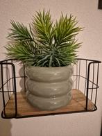 Groene bloempot, 2 stuks, Huis en Inrichting, Woonaccessoires | Vazen, Steen, Nieuw, Ophalen of Verzenden, Minder dan 50 cm