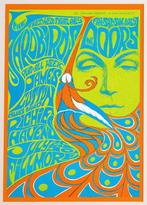 THE DOORS Psychedelic 60s muziek Poster Affiche, Verzenden, Nieuw, Poster, Artwork of Schilderij
