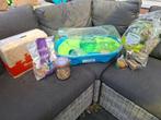 Complete hamster uitrusting hok voer zaagsel en hooi, Dieren en Toebehoren, Kooi, Minder dan 75 cm, Zo goed als nieuw, Hamster