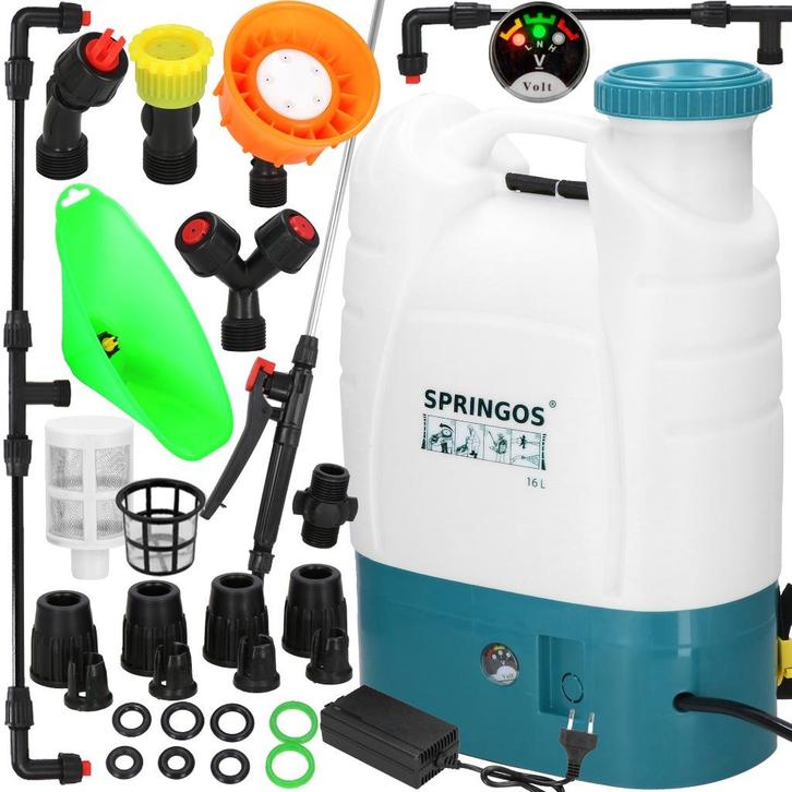 Drukspuit - Elektrische - Accu - Planten - 16 Liter, Tuin en Terras, Hand-tuingereedschap, Zo goed als nieuw, Overige soorten