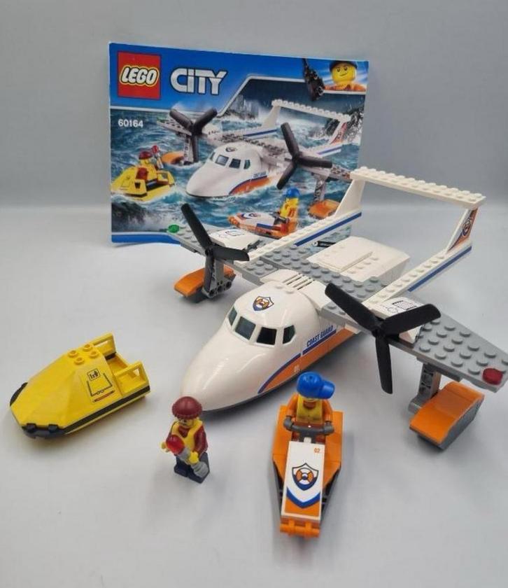 Lego 60614 kustwacht reddingsvliegtuig 100% comp. +boekjes, Kinderen en Baby's, Speelgoed | Duplo en Lego, Zo goed als nieuw, Ophalen of Verzenden