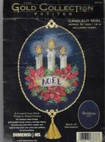 BORDUURPAKKET DIMENSIONS GOLD PETITES CANDLELIT NOEL, Hobby en Vrije tijd, Borduren en Borduurmachines, Verzenden, Nieuw, Handborduren