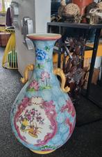 Chinese vaas grote 55cm draken Qianglong gemerkt., Ophalen of Verzenden
