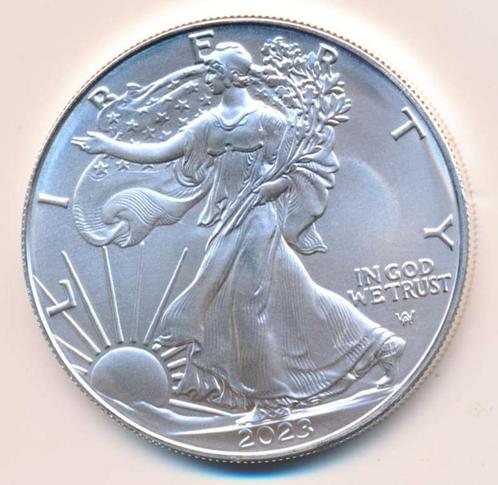 American Eagle 1 Ounce Zilver 2023 (type 2), Postzegels en Munten, Edelmetalen en Baren, Zilver, Ophalen of Verzenden