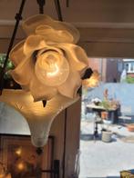 Antieke zwaar bronzen plafondlamp foto 1 t/m 7, Antiek en Kunst, Antiek | Lampen, Ophalen