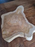 Teak plateau, Huis en Inrichting, Woonaccessoires | Dienbladen, Ophalen, Zo goed als nieuw, Hout
