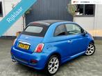 Fiat 500 C 80pk TwinAir Turbo 500S|RIJKLAAR|USB|A-C|HALFLEER, Auto's, Fiat, Gebruikt, Cabriolet, Leder en Stof, Origineel Nederlands