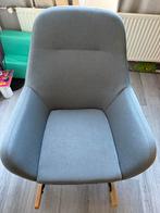 Schommelstoel grijsblauw, Huis en Inrichting, Fauteuils, Ophalen, 75 tot 100 cm, Zo goed als nieuw, 50 tot 75 cm
