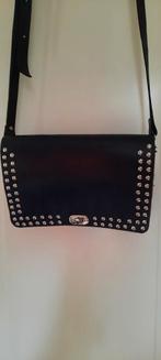 Nieuwstaat echt leer tas studs ophalen. Kleur zwart., Nieuw, Leer, Zwart, Ophalen