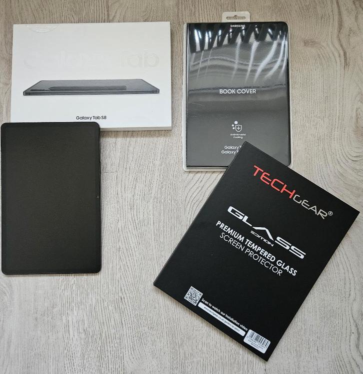 Samsung Galaxy Tab S8, 128 Gb, zwart, WiFi, supernetjes,, Computers en Software, Android Tablets, Zo goed als nieuw, Wi-Fi, 11 inch