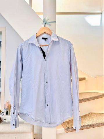 Emporio Armani dusty blue shirt for men - slim fit - size L beschikbaar voor biedingen