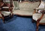 Biedermeier bank met fauteuils, Antiek en Kunst, Antiek | Meubels | Stoelen en Banken, Ophalen