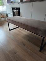 Voetenbank velours taupe, Ophalen of Verzenden, Zo goed als nieuw, Minder dan 10 m², Tapijt