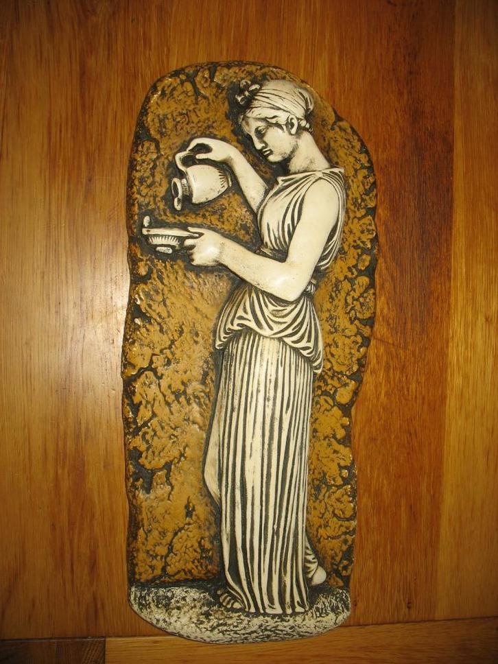 De Wijze Maagd Reliëf Wandsculpture 3 Dimensionaal Vintage, Antiek en Kunst, Kunst | Overige Kunst, Ophalen