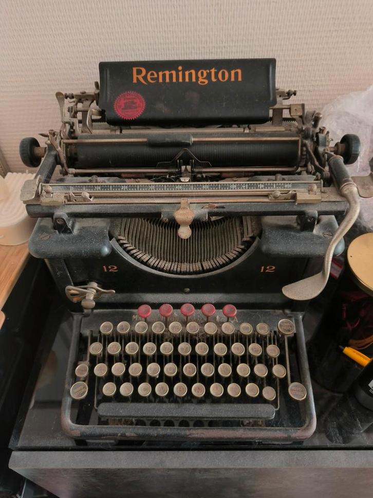 Antieke Remington Standard 12 typemachine – jaren 1920, Diversen, Typemachines, Zo goed als nieuw, Ophalen