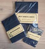 Mooie blauwe set handdoeken, nieuw in de verpakking, Verzenden, Nieuw, Blauw, Handdoek