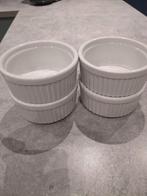 4 Soufflé schaaltjes - Ideaal voor desserts!, Ophalen of Verzenden, Zo goed als nieuw
