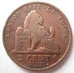 2 cents België 1874 / Belgique KM 35.1, Postzegels en Munten, Ophalen of Verzenden, Brons, Losse munt