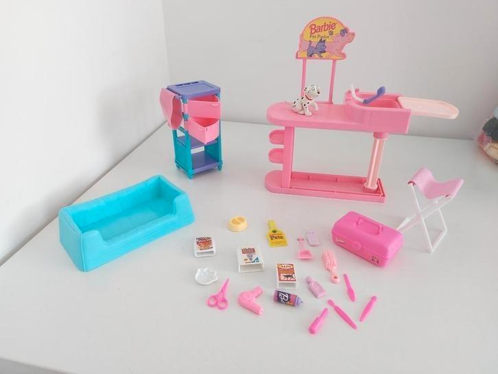 Barbie honden/katten Trimsalon, Kinderen en Baby's, Speelgoed | Poppen, Gebruikt, Barbie, Ophalen of Verzenden