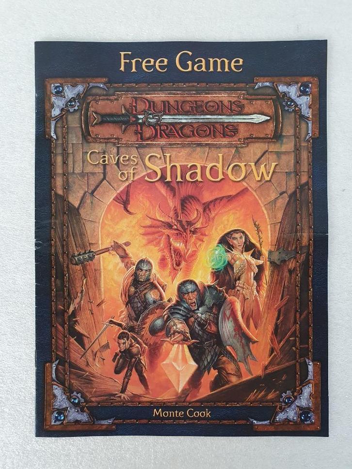 Dungeons & Dragons: Caves of Shadow (Monte Cook), Hobby en Vrije tijd, Wargaming, Gebruikt, Overige soorten, Boek of Catalogus