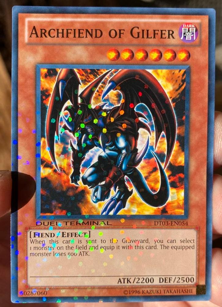 Yu-Gi-Oh! Archfiend of Gilfer DT03 Duel Terminal Promo !, Hobby en Vrije tijd, Verzamelkaartspellen | Yu-gi-Oh!, Zo goed als nieuw