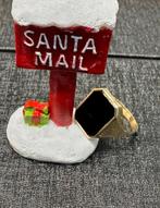 14K Gouden Zegelring met Onyx Steen, Sieraden, Tassen en Uiterlijk, Ringen, 20 of groter, Heer, Ophalen of Verzenden, Zo goed als nieuw