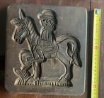 Oude speculaasplank ruiter te paard - 22cm, Ophalen of Verzenden