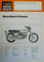 Folder MOTO GUZZI Falcone/ 750 Sport/ 850GT 1972, Motoren, Handleidingen en Instructieboekjes, Moto Guzzi