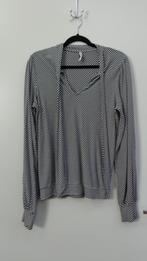 Summum top, lange mouw, zwart wit maat XL, Summum Woman, Zwart, Maat 42/44 (L), Ophalen of Verzenden