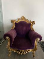 Barok fauteuil Troon koningsstoel, Antiek en Kunst, Antiek | Meubels | Stoelen en Banken, Ophalen of Verzenden