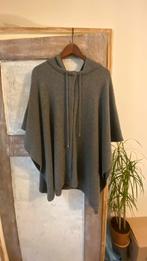 Massimo Dutti poncho wool/cashmere S, Kleding | Dames, Ophalen of Verzenden, Zo goed als nieuw, Grijs