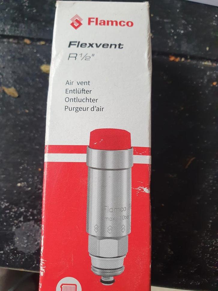 Flamco Flexvent R 1/2" Ontluchter 13 stuks, Doe-het-zelf en Verbouw, Verwarming en Radiatoren, Nieuw, Overige typen, Minder dan 200 watt